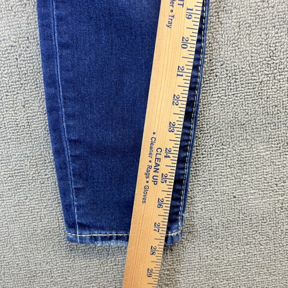 True Religion Halle Jeans Womens Sz. 27 Blue Denim Stretch Mid-Rise Super Skinny - Picture 9 of 10